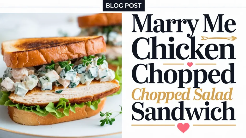 Marry Me Chicken Chopped Salad Sandwich