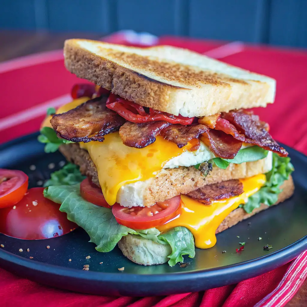 Bacon, Egg, and Cheddar Delight: The Ultimate Breakfast Sandwich