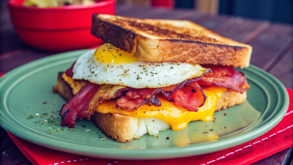 Bacon, Egg, and Cheddar Delight: The Ultimate Breakfast Sandwich