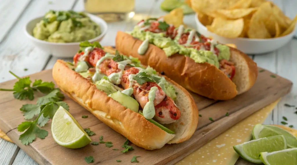 Zesty Lobster Rolls with Avocado-Lime Crema