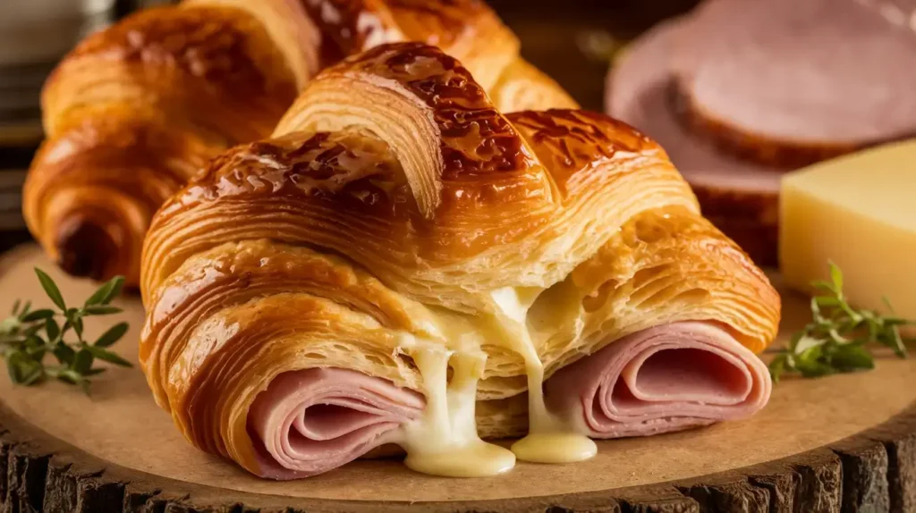 Flaky-Ham-and-Cheese-Croissants-Savory-Breakfast-Treat