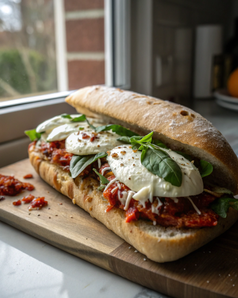 Burrata Pizza Sandwich