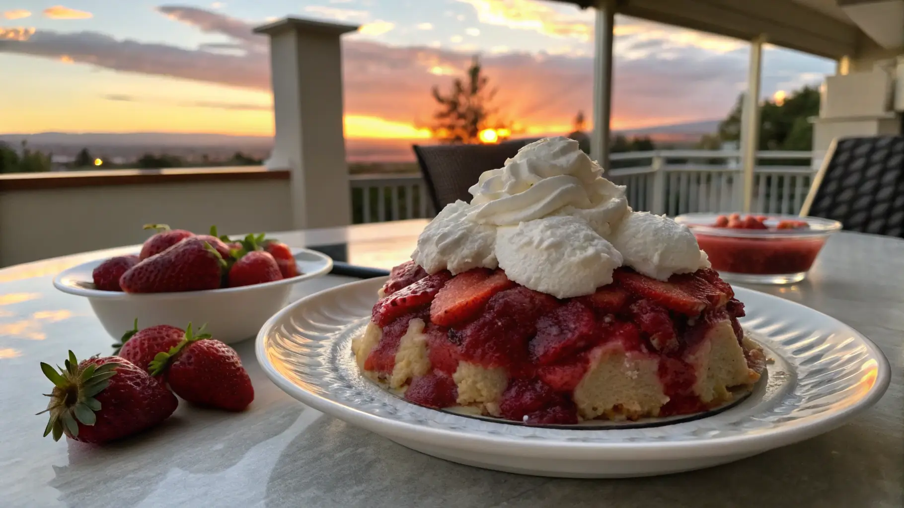 strawberry- dum cake