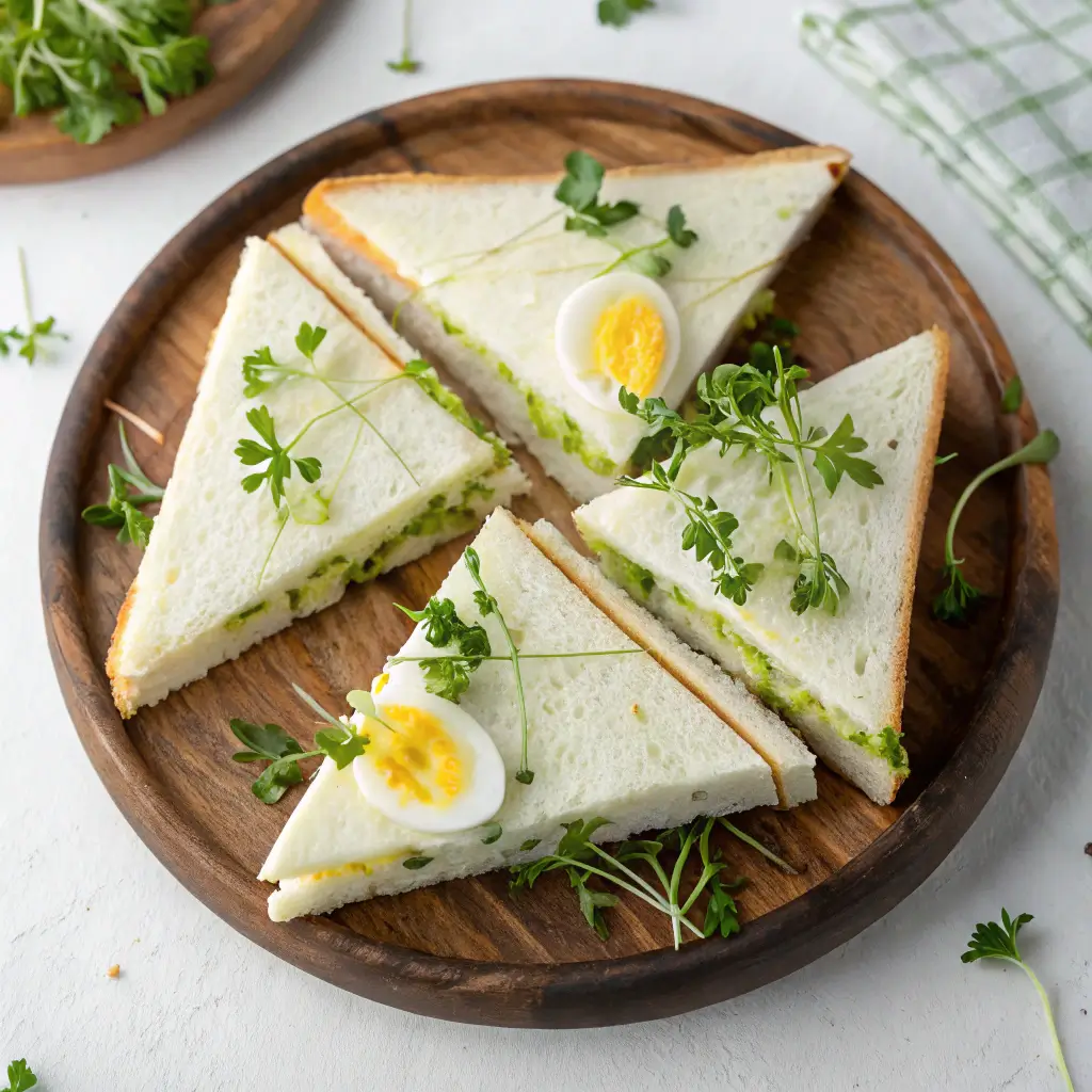 English Sandwiches for Tea on Valentines Day