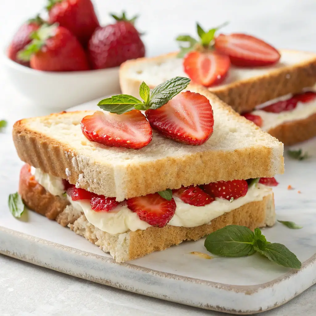 English Sandwiches for Tea on Valentines Day