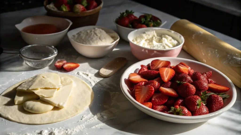 Strawberry Dump Cake