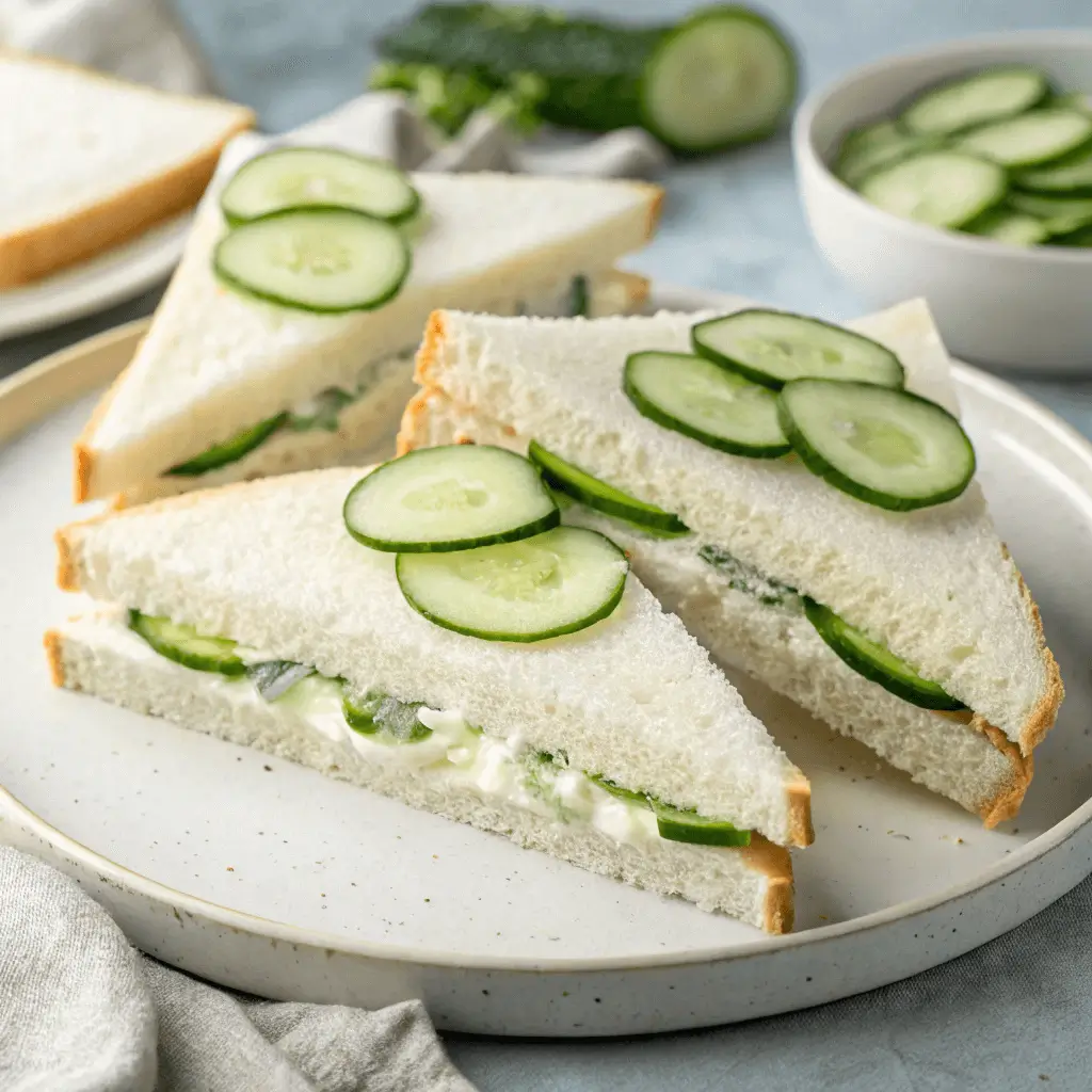 English Sandwiches for Tea on Valentines Day