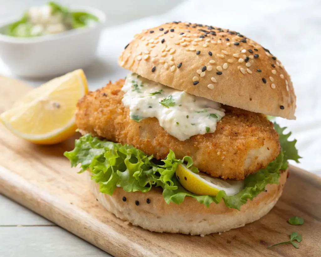 8. Crispy Fish Slider with Tartar Sauce